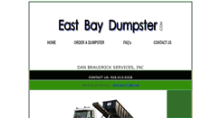 Desktop Screenshot of eastbaydumpster.com